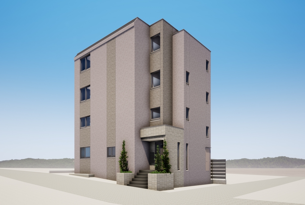 自宅併用賃貸マンションの完成見学会